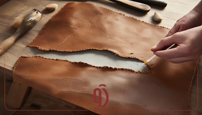 ترمیم چرم با چسب چوب